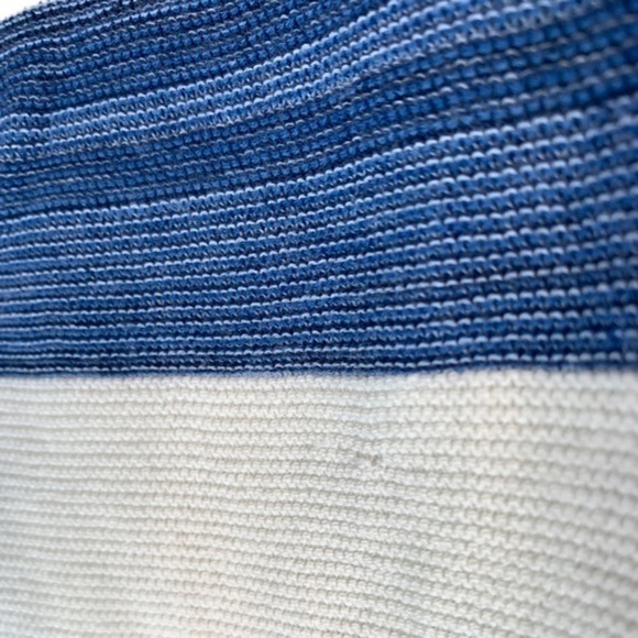 ANTHROPOLOGIE MOTH 100% Cotton Knit Sweater Blue/White Size XXS - Picture 11 of 11